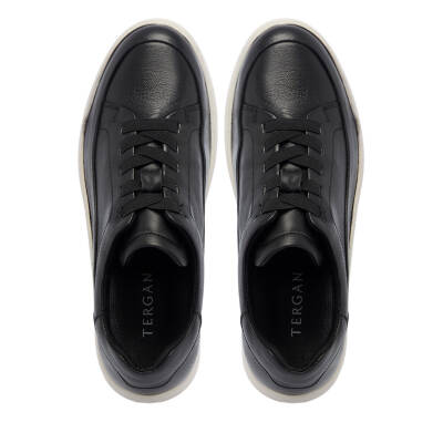 Siyah Deri Kadın Sneaker - K25I1AY67939-A23 - 5