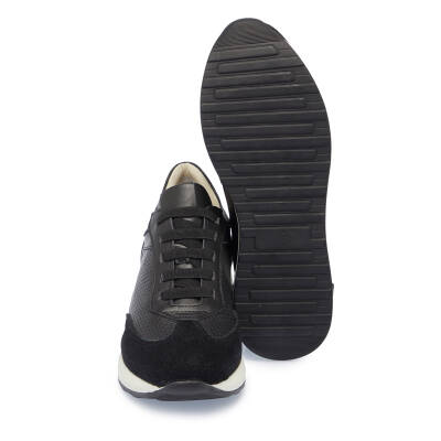  Siyah Deri Kadın Sneaker - K25I1AY67940-A23 - 4