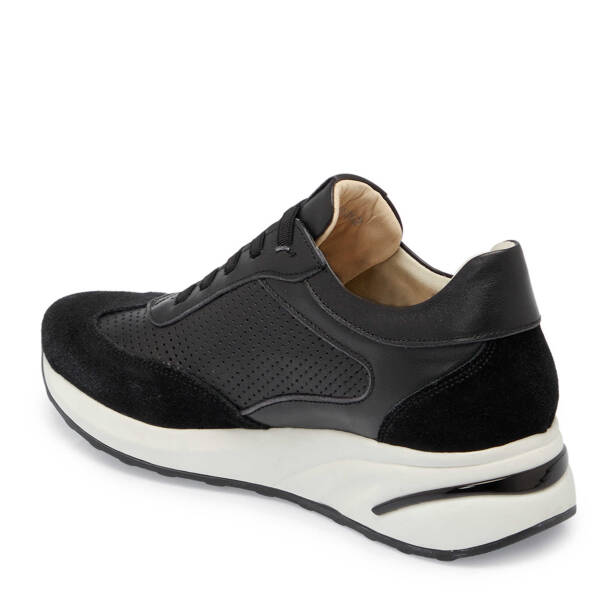 Siyah Deri Kadın Sneaker - K25I1AY67940-A23 - 2