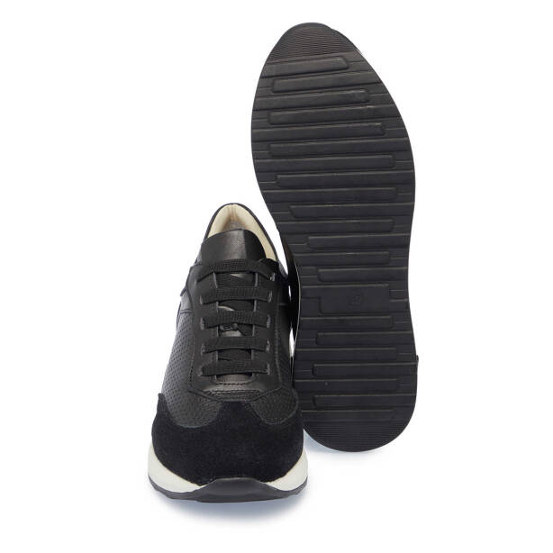 Siyah Deri Kadın Sneaker - K25I1AY67940-A23 - 4