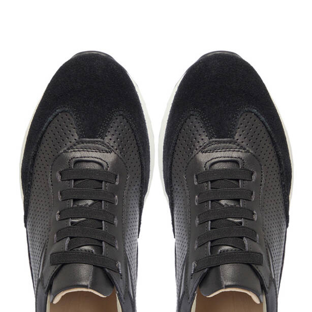 Siyah Deri Kadın Sneaker - K25I1AY67940-A23 - 5