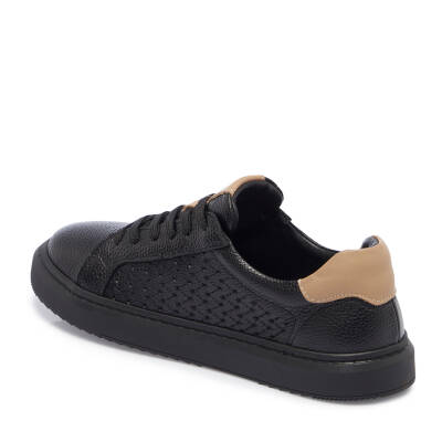 Siyah Deri Kadın Sneaker - K25I1AY67949-A41 - 2