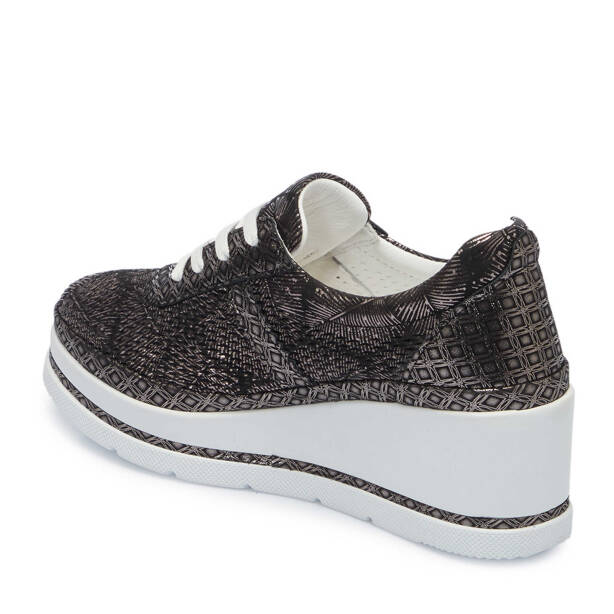 Siyah Hakiki Deri Kadın Sneaker - K25I1AY67950-I1I - 3