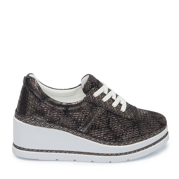 Siyah Hakiki Deri Kadın Sneaker - K25I1AY67950-I1I 