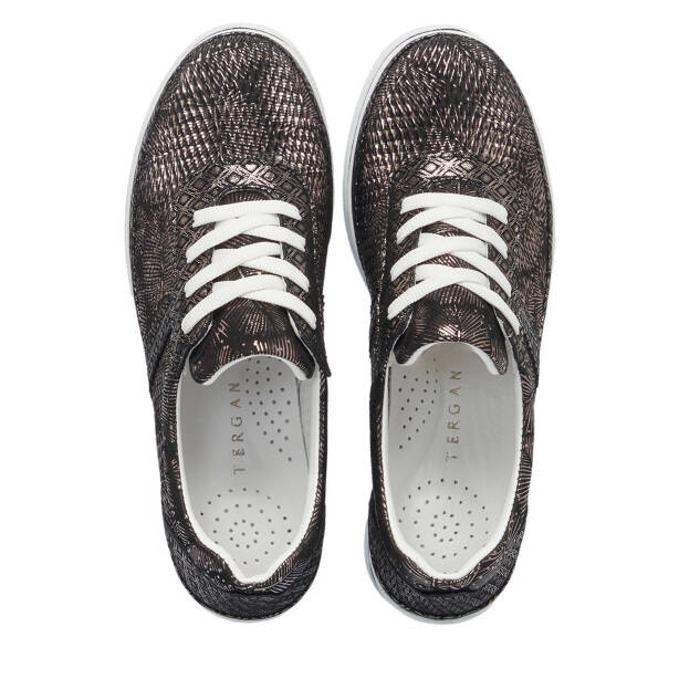 Siyah Hakiki Deri Kadın Sneaker - K25I1AY67950-I1I - 5