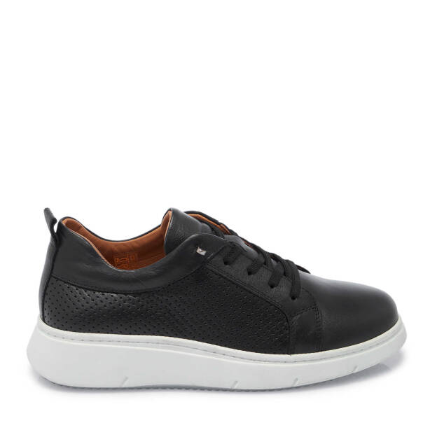 Siyah Hakiki Deri Kadın Sneaker - K25I1AY67995-A23 - 1