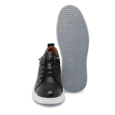 Siyah Deri Kadın Sneaker - K25I1AY67995-A23 - 4