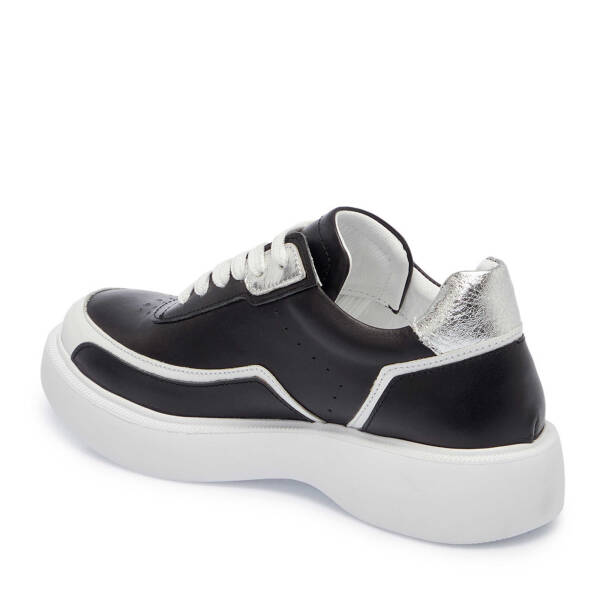 Siyah Hakiki Deri Kadın Sneaker - K25I1AY67996-A23 - 3