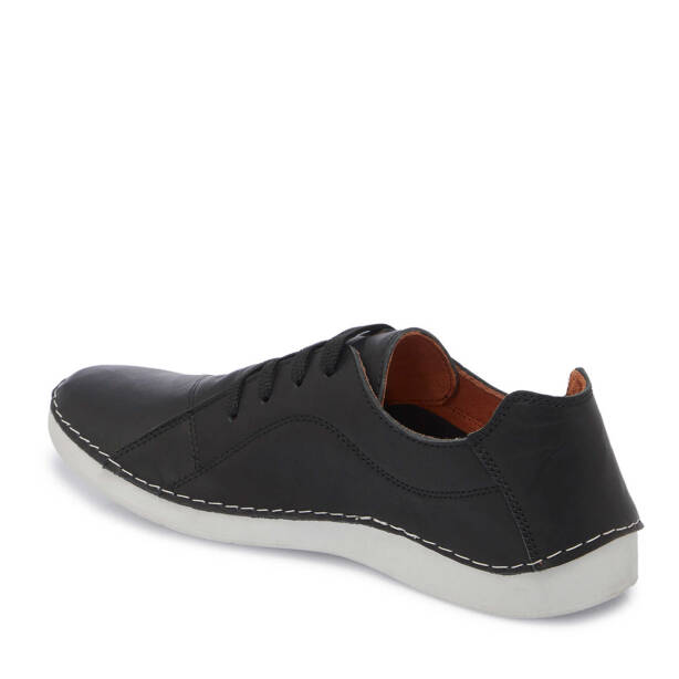 Siyah Hakiki Deri Kadın Sneaker - K25I1AY68013-A23 - 3