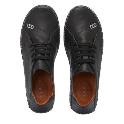 Siyah Deri Kadın Sneaker - K25I1AY68013-A23 - 5