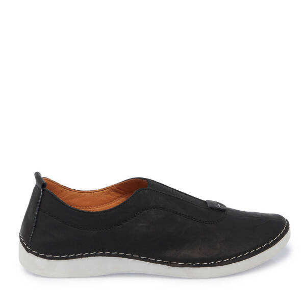 Siyah Hakiki Deri Kadın Sneaker - K25I1AY68014-A23 - 1