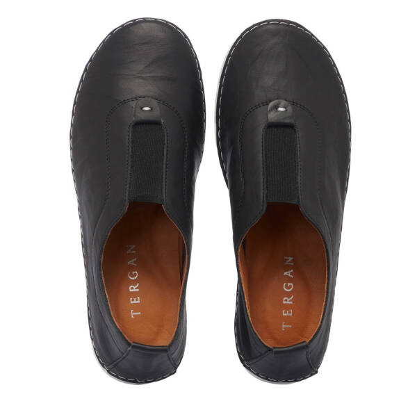 Siyah Hakiki Deri Kadın Sneaker - K25I1AY68014-A23 - 5