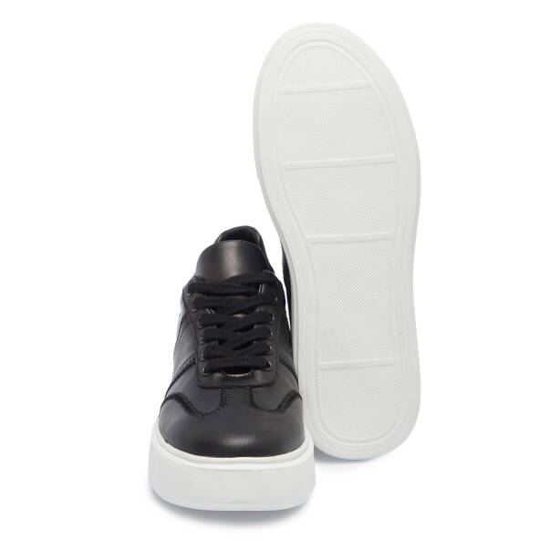Siyah Hakiki Deri Kadın Sneaker - K25I1AY68021-A23 - 4