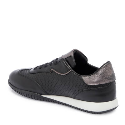 Siyah Deri Kadın Sneaker - K25I1AY68030-A23 - 2