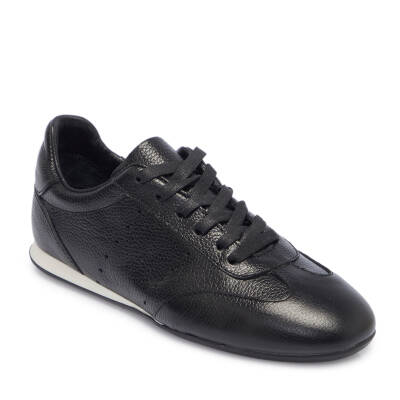 Siyah Deri Kadın Sneaker - K25I1AY68037-A23 