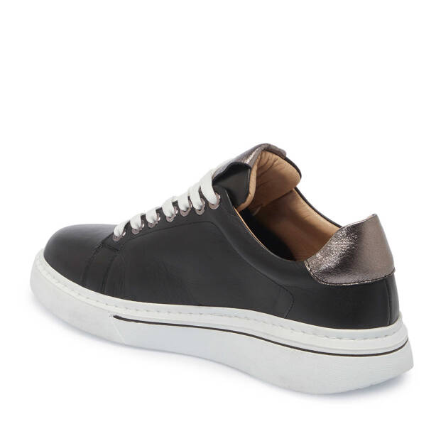 Siyah Deri Kadın Sneaker - K25I1AY68096-A23 - 2