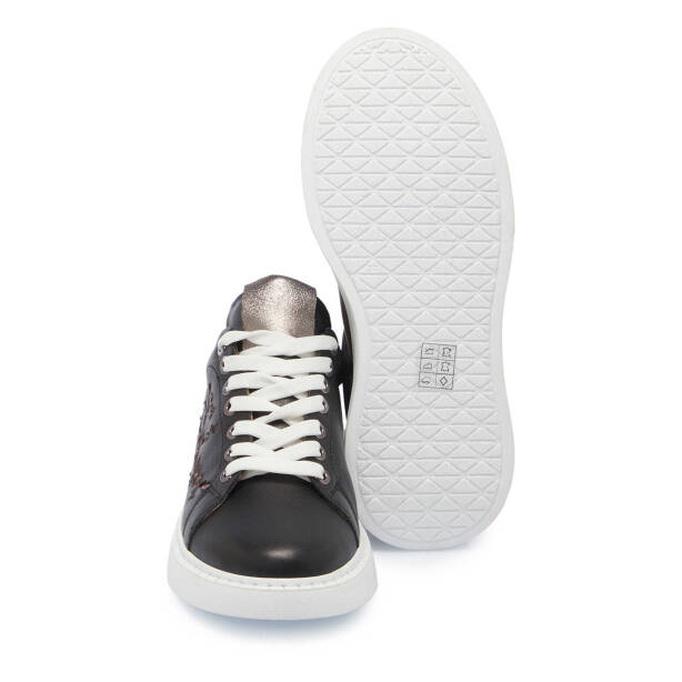 Siyah Deri Kadın Sneaker - K25I1AY68096-A23 - 4