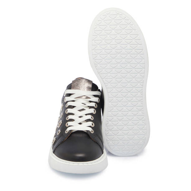 Siyah Deri Kadın Sneaker - K25I1AY68097-A23 - 4