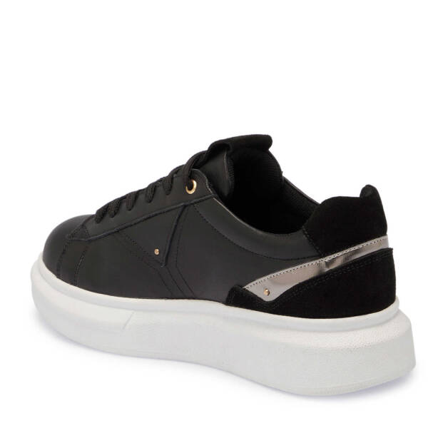 Siyah Deri Kadın Sneaker - K25I1AY68148-A23 - 2