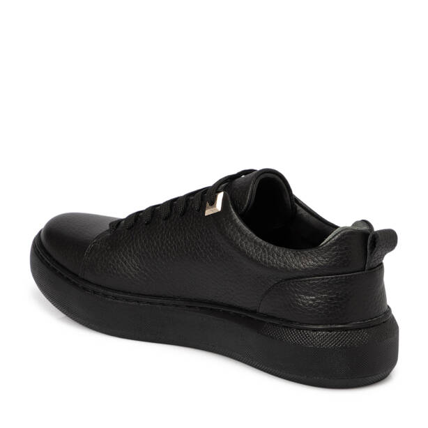 Siyah Deri Kadın Sneaker - K25S1AY68140-A41 - 2