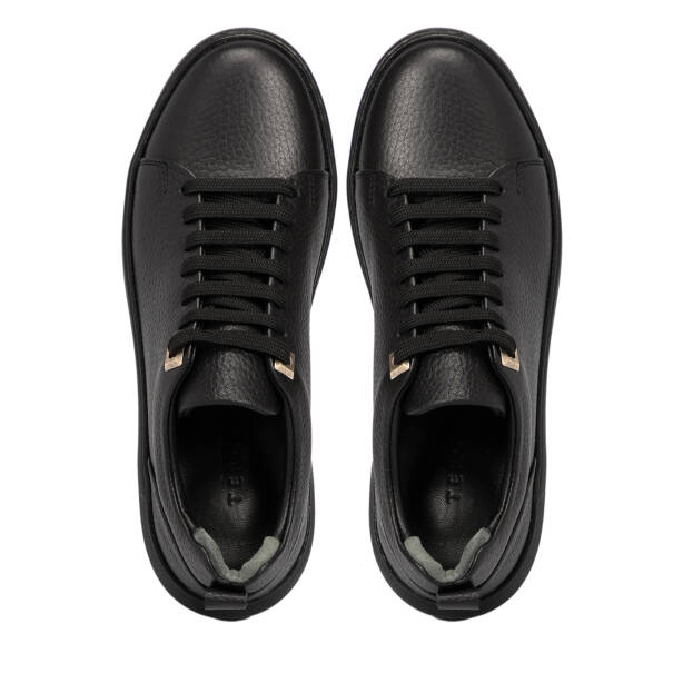 Siyah Deri Kadın Sneaker - K25S1AY68140-A41 - 5