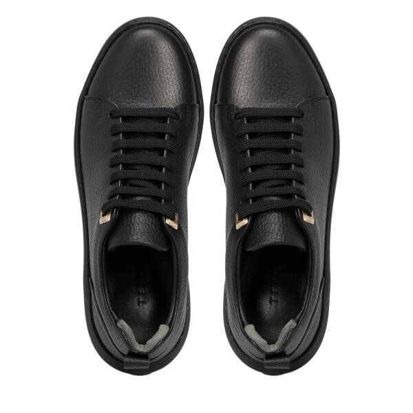 Siyah Deri Kadın Sneaker - K25S1AY68140-A41 - 5