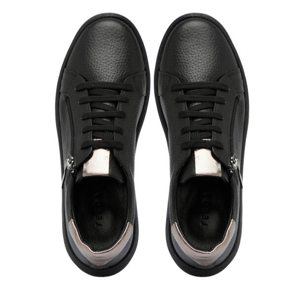 Siyah Hakiki Deri Kadın Sneaker - K25S1AY68141-A41 - 5