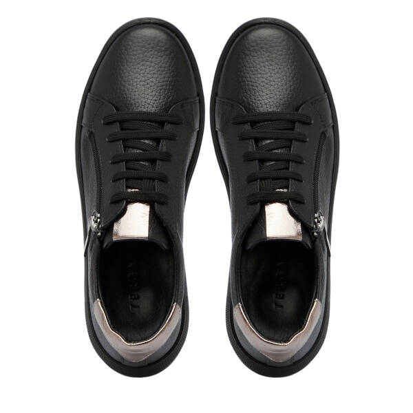 Siyah Hakiki Deri Kadın Sneaker - K25S1AY68141-A41 - 5