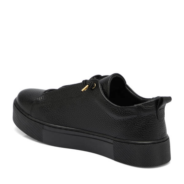 Siyah Hakiki Deri Kadın Sneaker - K25S1AY68142-A41 - 3