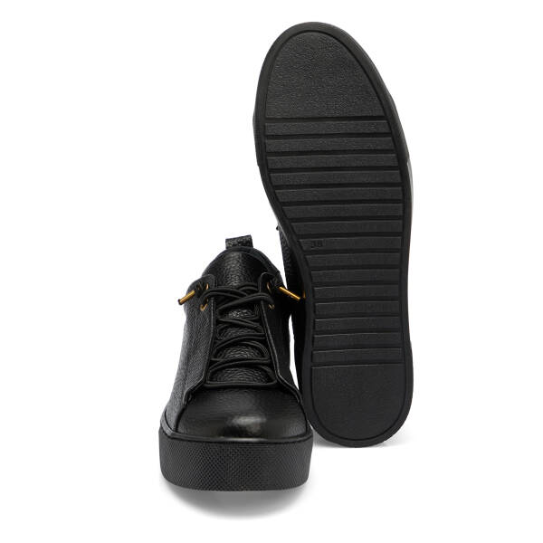 Siyah Hakiki Deri Kadın Sneaker - K25S1AY68142-A41 - 4
