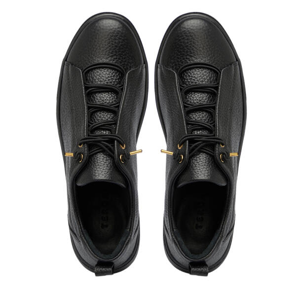 Siyah Hakiki Deri Kadın Sneaker - K25S1AY68142-A41 - 5