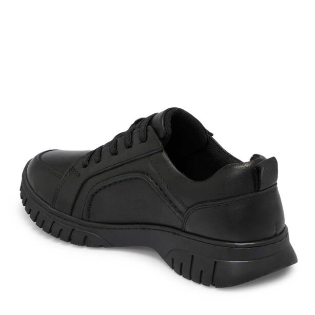 Siyah Deri Kadın Sneaker - K25S1AY68165-A23 - 2