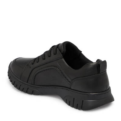 Siyah Deri Kadın Sneaker - K25S1AY68165-A23 - 2