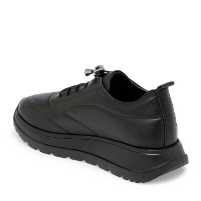 Siyah Deri Kadın Sneaker - K25S1AY68169-A23 - 2
