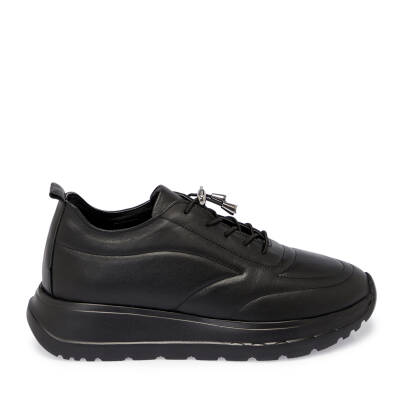 Siyah Deri Kadın Sneaker - K25S1AY68169-A23 - 3