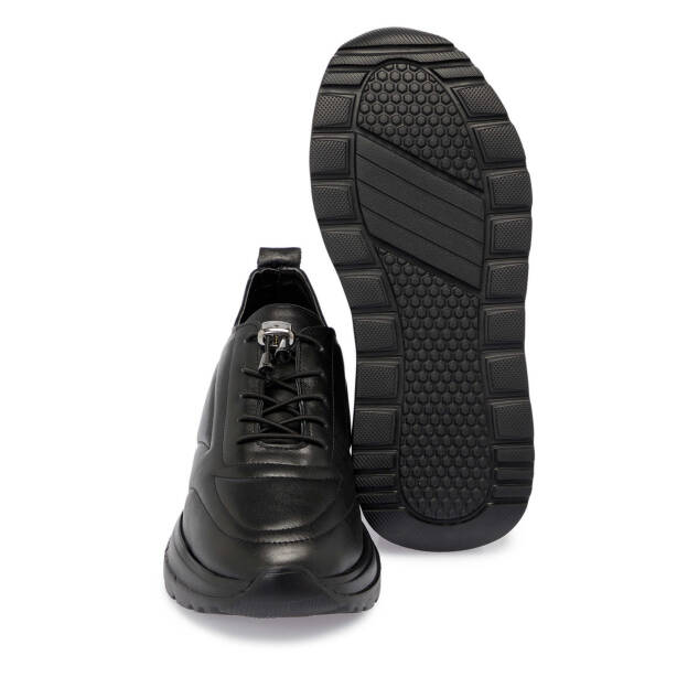 Siyah Deri Kadın Sneaker - K25S1AY68169-A23 - 4