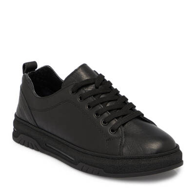 Siyah Deri Kadın Sneaker - K25S1AY68174-A23 - 1