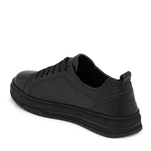 Siyah Deri Kadın Sneaker - K25S1AY68174-A23 - 2
