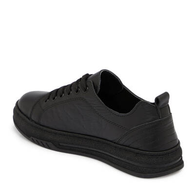 Siyah Deri Kadın Sneaker - K25S1AY68174-A23 - 2