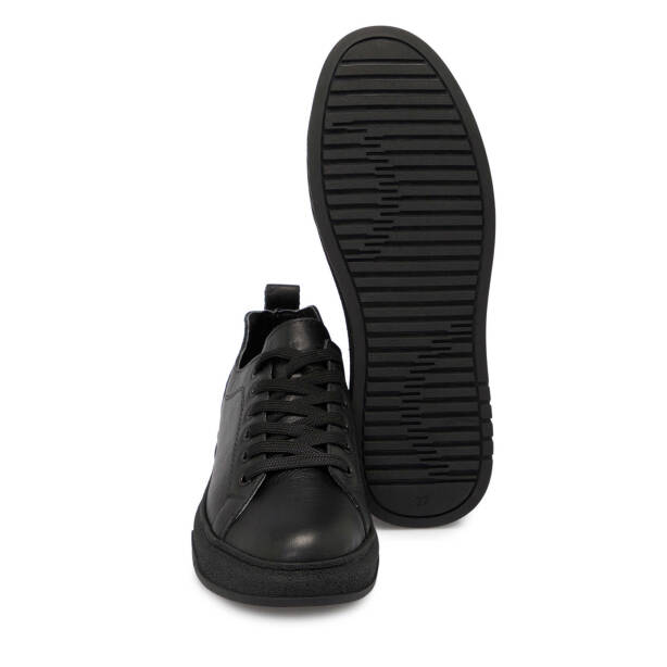 Siyah Deri Kadın Sneaker - K25S1AY68174-A23 - 4
