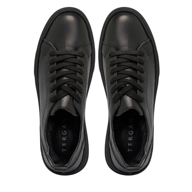 Siyah Deri Kadın Sneaker - K25S1AY68174-A23 - 5