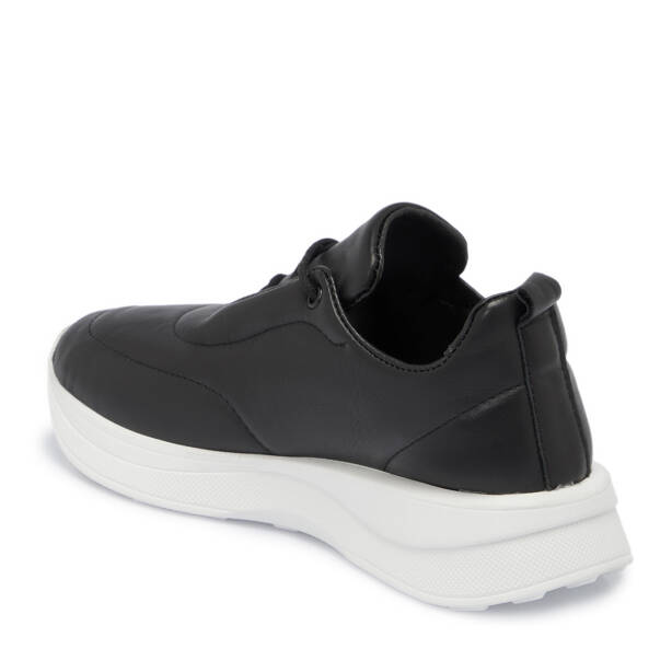 Siyah Deri Kadın Sneaker - K25S1AY68201-A23 - 2