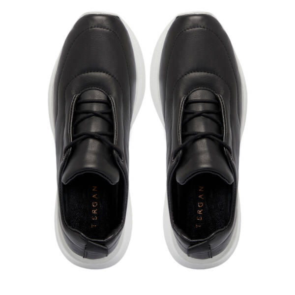 Siyah Deri Kadın Sneaker - K25S1AY68201-A23 - 5