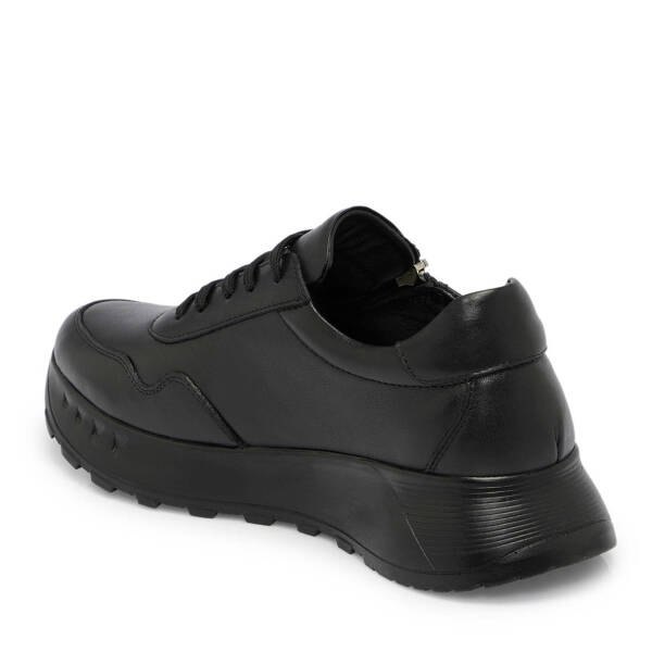 Siyah Deri Kadın Sneaker - K25S1AY68230-A23 - 2