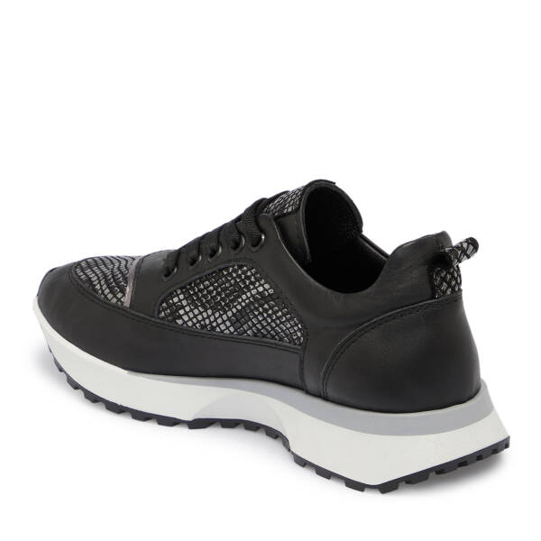 Siyah Deri Kadın Sneaker - K25S1AY68231-A23 - 2