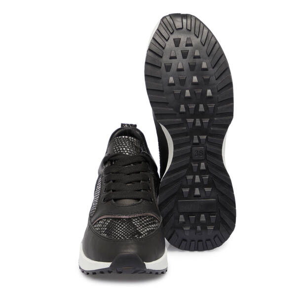 Siyah Deri Kadın Sneaker - K25S1AY68231-A23 - 4