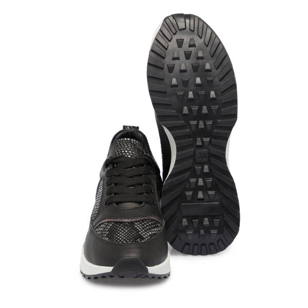 Siyah Deri Kadın Sneaker - K25S1AY68231-A23 - 4