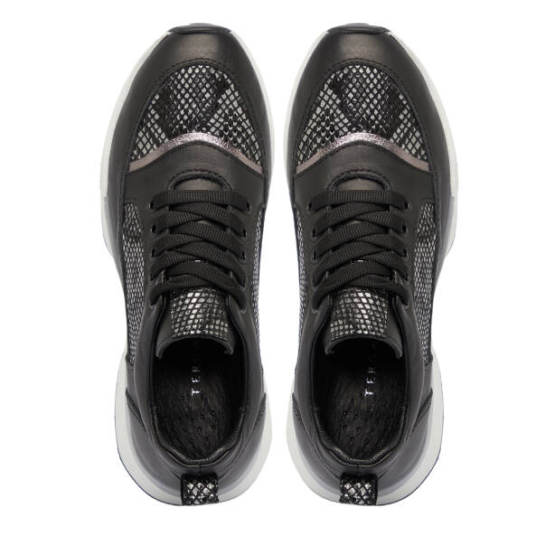 Siyah Deri Kadın Sneaker - K25S1AY68231-A23 - 5