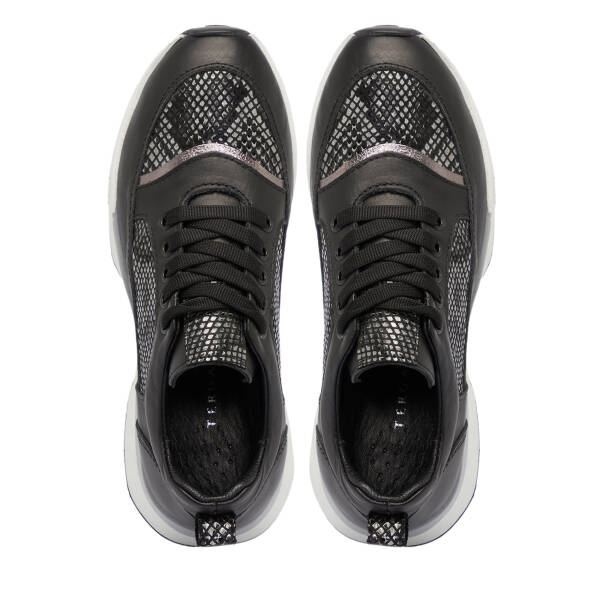 Siyah Deri Kadın Sneaker - K25S1AY68231-A23 - 5