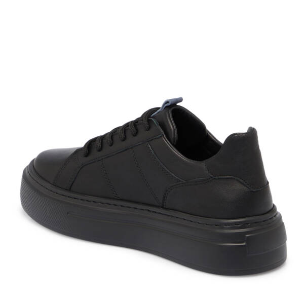 Siyah Deri Kadın Sneaker - K25S1AY68307-A23 - 2